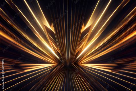 abstract luxury black and gold background, glowing light rays as multicolor wallpaper header ...