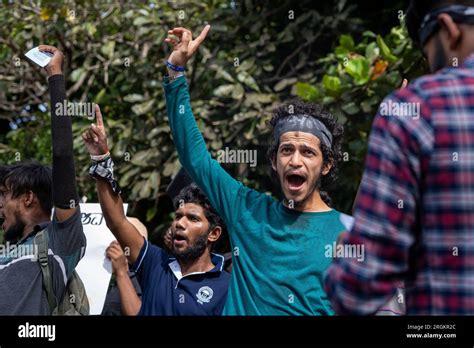 Homagama, Homagama, Sri Lanka. 10th Aug, 2023. A protest was held today by Inter university ...