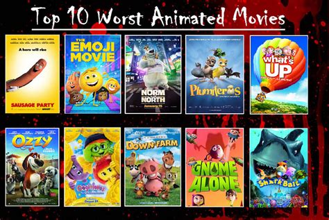 My Top 10 Worst Animated Movies by Wahyuphrativi on DeviantArt