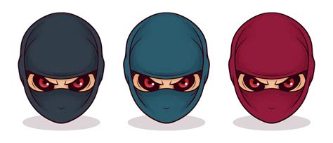 Hand drawn ninja mask illustration 6529030 Vector Art at Vecteezy