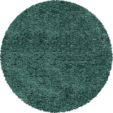 Forest Green 5' x 5' Infinity Shag Round Rug | Rugs.com