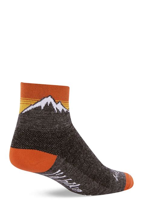 Hiker Wool Athletic Socks | Mountain Socks for Hiking and Biking - Cute But Crazy Socks