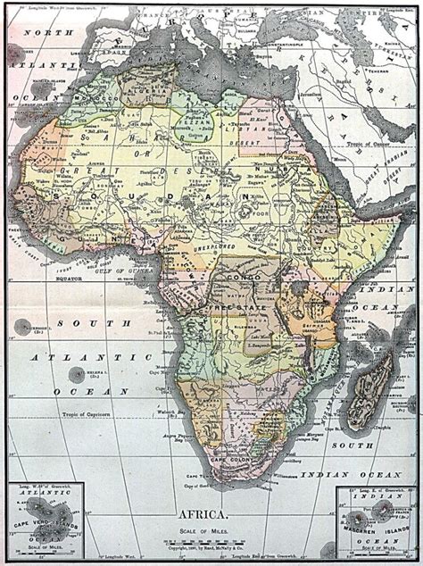 Map of Africa 1890. | Africa map, African map, Map