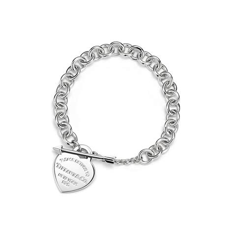 Return to Tiffany™ Lovestruck Heart Tag Bracelet in Silver, Medium ...