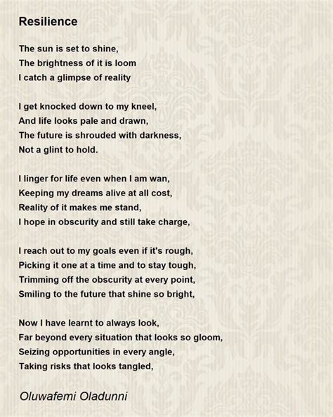 Best poems on resilience