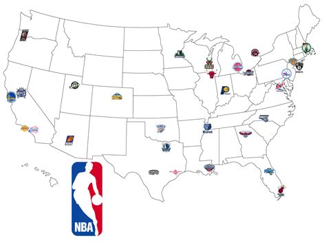 Map of NBA.... I have done these maps for college teams and decided to ...