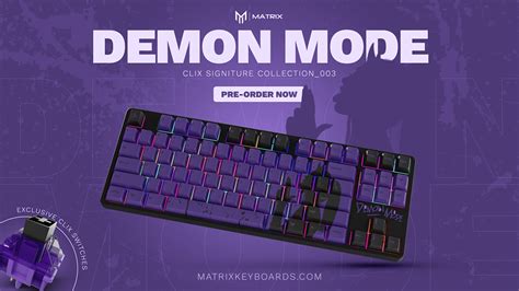 CLIX DEMON MODE | Matrix Keyboard Design :: Behance