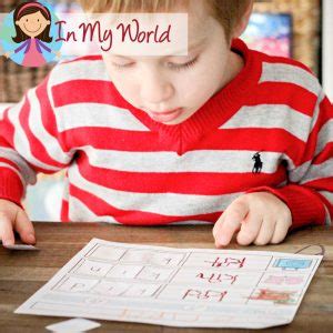 Preschool-Letter-K-CVC-worksheet-cut-paste - In My World