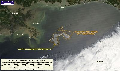 Location of the oil spill in the Gulf of Mexico. (a) NASA/MODIS ...