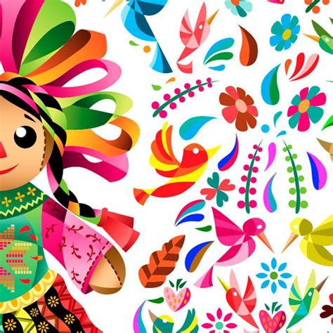 Muñeca María Mexican Doll, Mexican Party Theme, Mexican Embroidery, Mexico Art, Madhubani Art ...