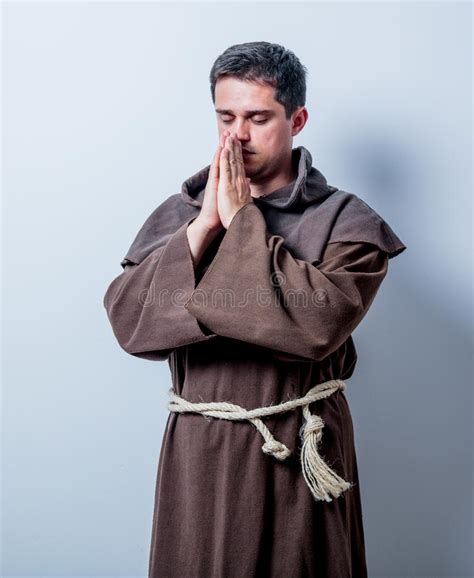 Portrait Of Young Catholic Monk Stock Image - Image of capuchin ...