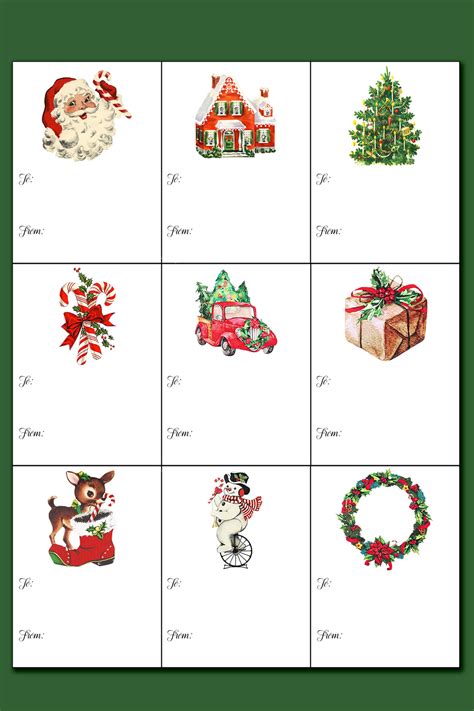 Printable Christmas Labels for Gifts