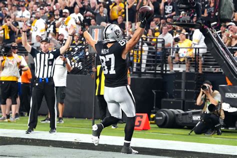 Las Vegas Raiders' TE Michael Mayer from the locker room - Sports ...