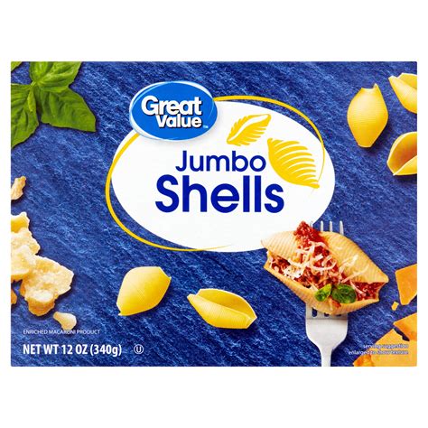 Great Value Jumbo Shells Pasta, 12 oz - Walmart.com