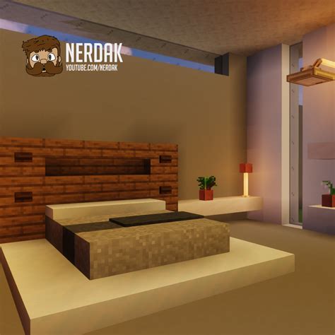 Modern Bedroom - Minecraft tutorial | Minecraft modern, Minecraft bedroom decor, Living room in ...