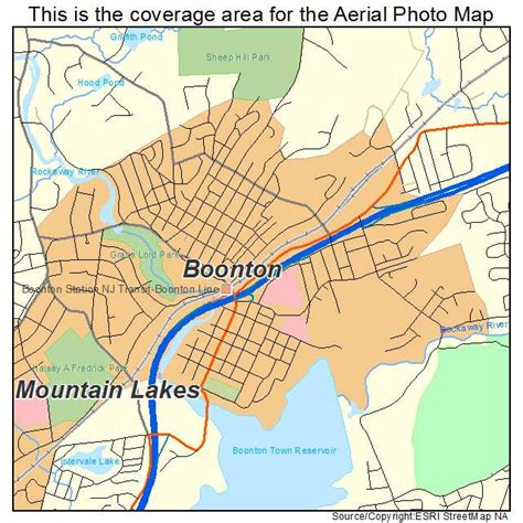 Aerial Photography Map of Boonton, NJ New Jersey