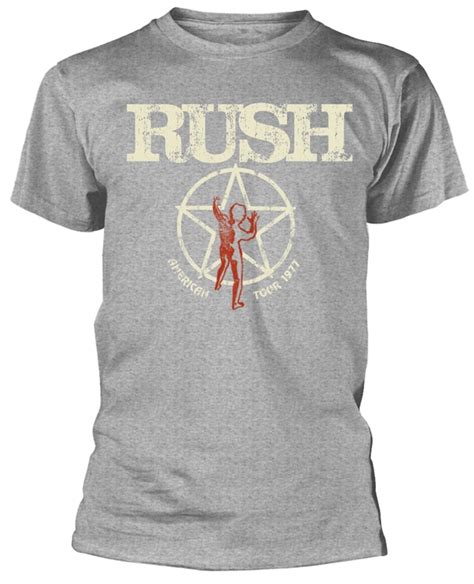 Rush 'American Tour 1977' (Grey) T-Shirt