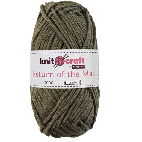 Knitcraft Khaki Return of the Mac Yarn 200g | Hobbycraft