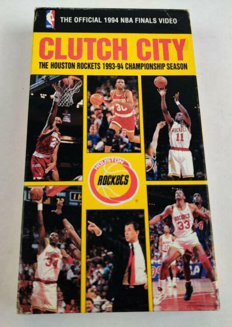 VHS The Official 1994 NBA Finals Video 1st Year Rockets Won ...