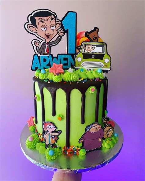 Mr Bean Themed Cake Topper Set Birthday / Personalised / - Etsy UK