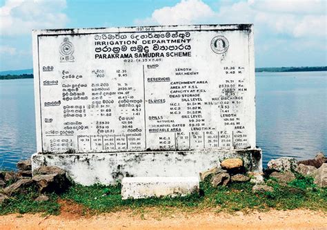 Former saviours of Parakrama Samudraya – The Island