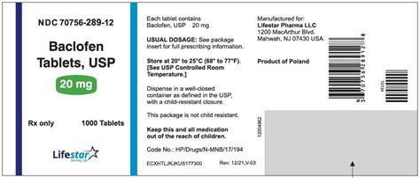 Baclofen - FDA prescribing information, side effects and uses