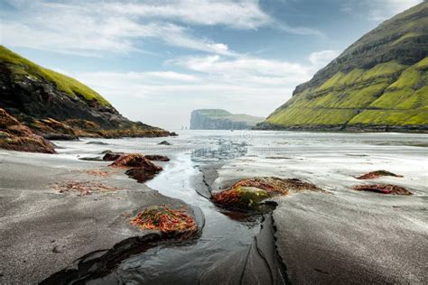 Tjornuvik Beach on Streymoy Island Stock Image - Image of summer ...