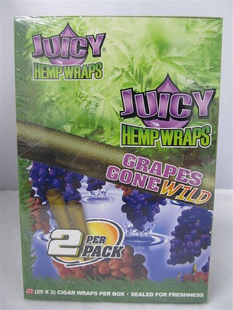 Juicy Jay Hemp Blunt Wraps - Box of 25 - 2ct packs | AAA Glasspipes