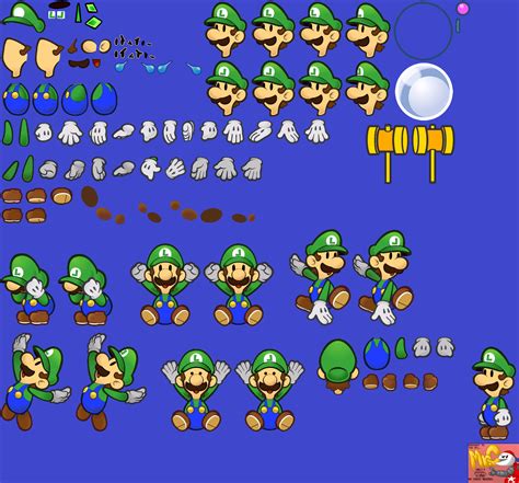 Super Paper Mario Sprite Sheet