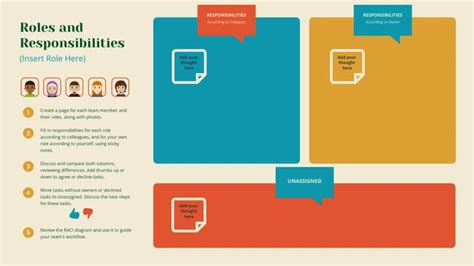 Color Diagram Roles Responsibility Template - Venngage