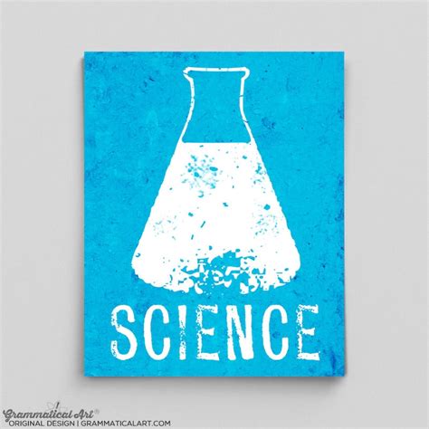 Science Beaker Poster Cool Science Posters Boys Room Decor - Etsy