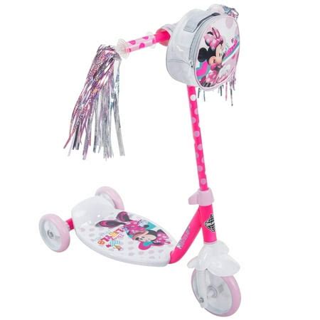 Disney Minnie Girls' 3-Wheel Pink Scooter, by Huffy - Walmart.com