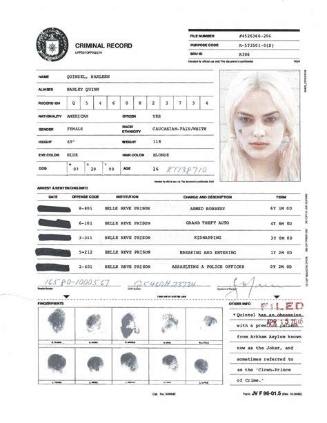 A.R.G.U.S. Files - Harley Quinn's Criminal Record - Suicide Squad Foto (40018504) - Fanpop