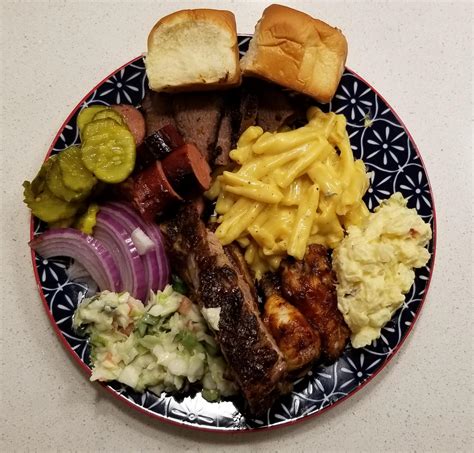 [Homemade] oven BBQ platter : food