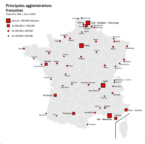 MAP OF FRANCE : Departments Regions Cities - France map