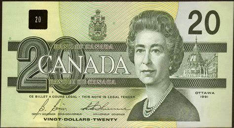 Canadian 20 Dollar Bill