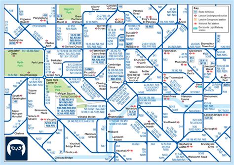 Transit Maps: Submission – Official Map: Central London Night Bus Routes