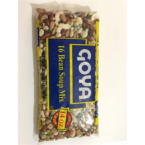 Goya 16 Bean Soup Mix No. 1 Grade, 14 oz, 1 bag - Walmart.com - Walmart.com