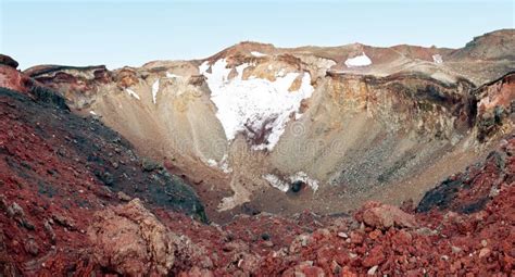 Crater of Mt. Fuji stock photo. Image of gravel, honshu - 29367600