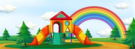 A summer playground background 432261 Vector Art at Vecteezy