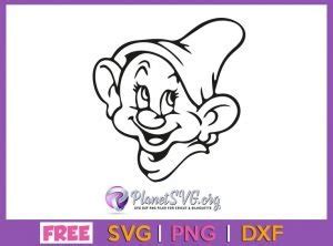 ⭐ Free Dopey Head SVG DXF PNG Cricut Silhouette