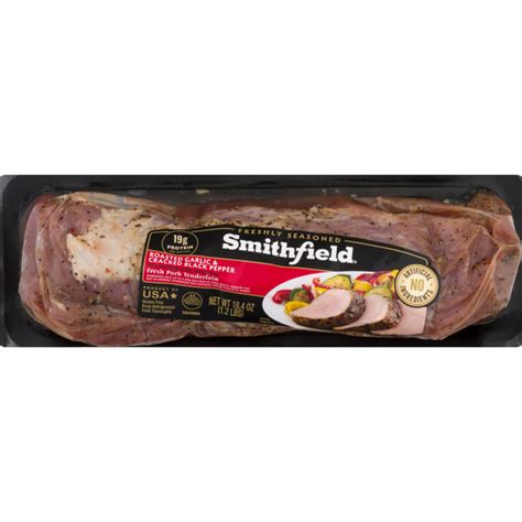 Save on Smithfield Marinated Pork Tenderloin Roasted Garlic & Cracked ...