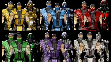 Makeuseof Reptile Mortal Kombat Scorpion Smoke Ermac Sub-Zero DJ ...