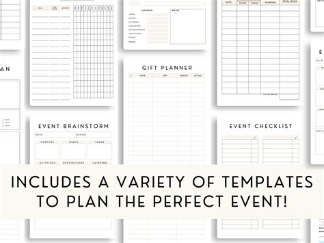 Canva Event Planner Template, Event Planning, Event Planner Printable ...