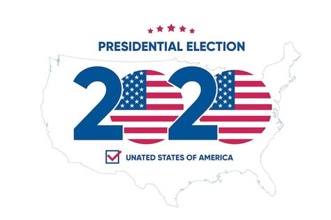 Free Vector | 2020 us presidential election wallpaper design