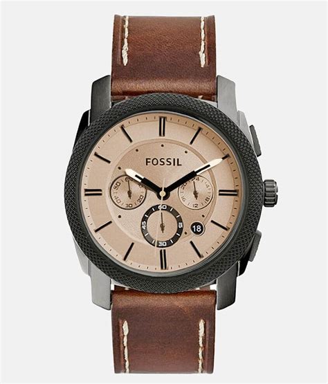 Fossil Machine Leather Watch - Men's Watches in Brown | Buckle