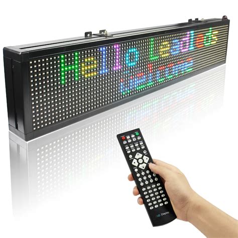 RGB Led Open Sign WIFI Remote Programmable Scrolling Message LED ...