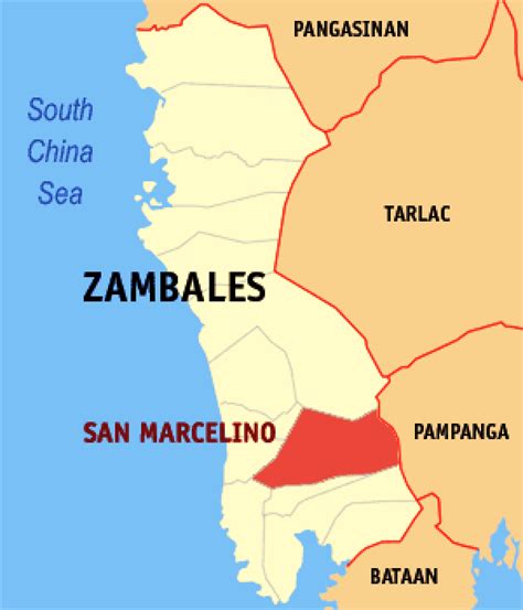 MAP of San Marcelino, Zambales – Tempo