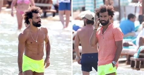 Liverpool superstar Mohamed Salah hits the beach in Mykonos for summer ...