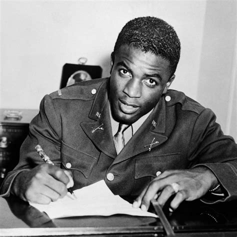 Jackie Robinson on Instagram: “#jackierobinson signing his contract ...